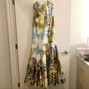 Mermaid style butterfly evening gown